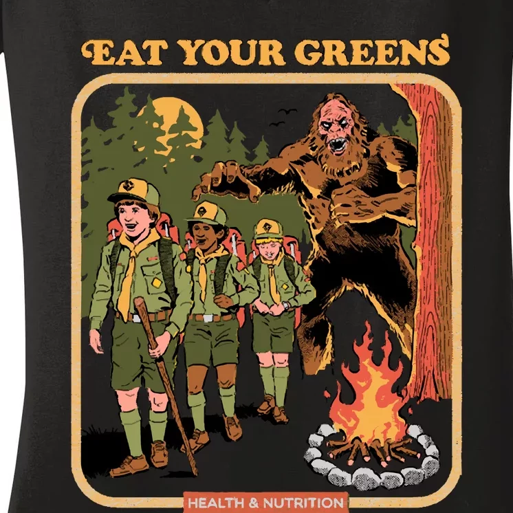 Eat Your Greens Women's V-Neck T-Shirt