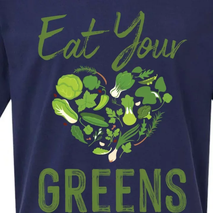 Eat Your Greens Gift Beautiful Vegan Tees Cool Gift Sueded Cloud Jersey T-Shirt