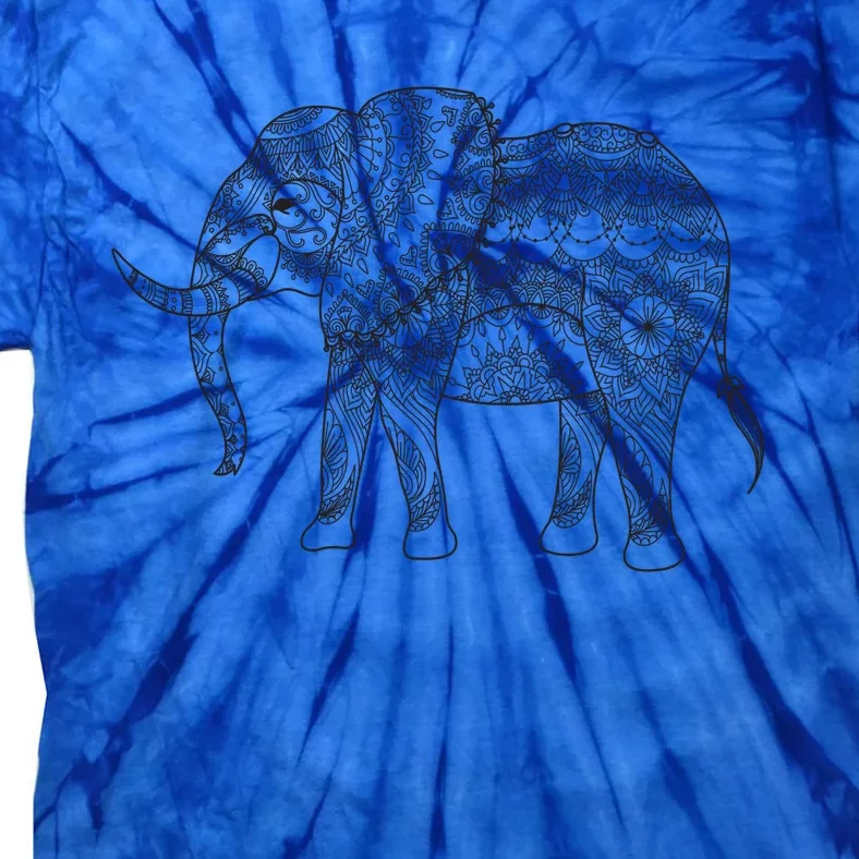 Elephant Yoga Gift Tie-Dye T-Shirt