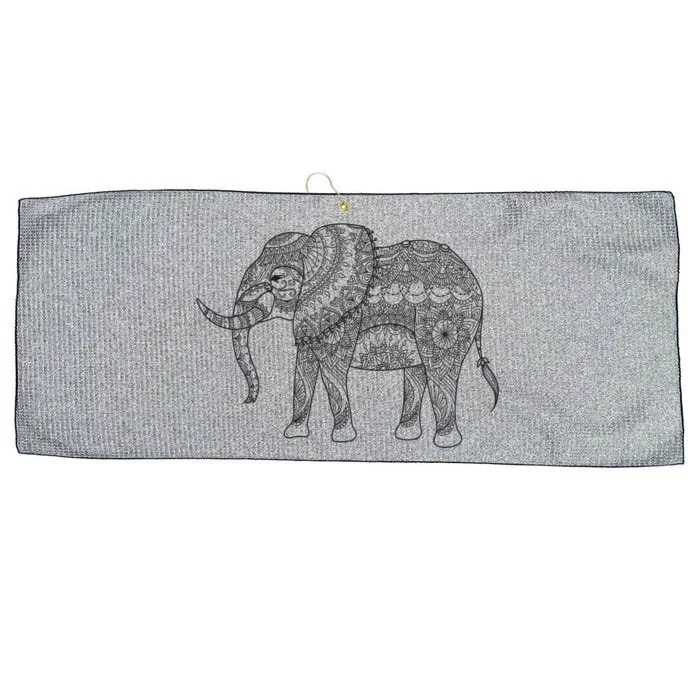 Elephant Yoga Gift Large Microfiber Waffle Golf Towel