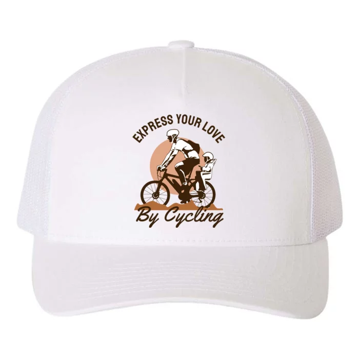 Express Your Love By Cycling Yupoong Adult 5-Panel Trucker Hat