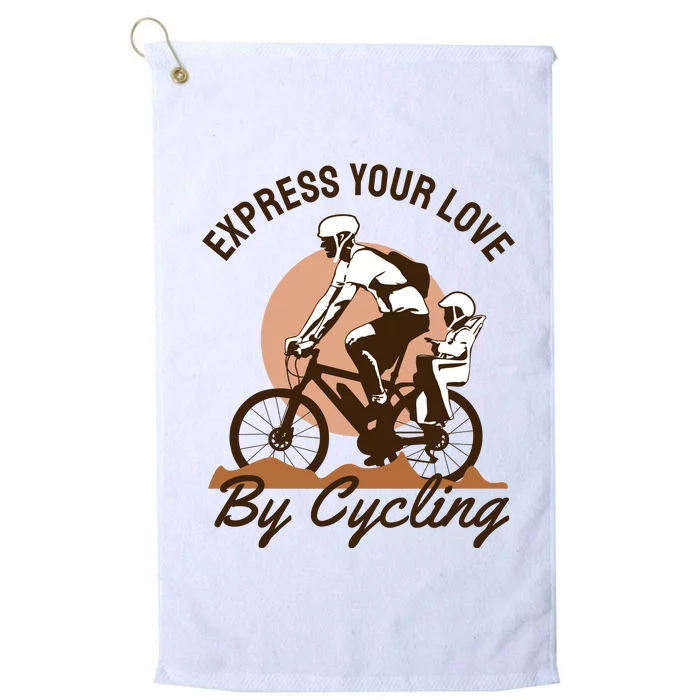 Express Your Love By Cycling Platinum Collection Golf Towel