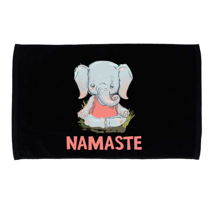 Elephant Yoga Meditation Namaste Gift Microfiber Hand Towel