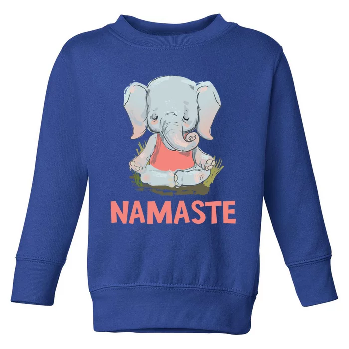 Elephant Yoga Meditation Namaste Gift Toddler Sweatshirt