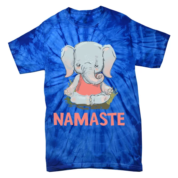 Elephant Yoga Meditation Namaste Gift Tie-Dye T-Shirt