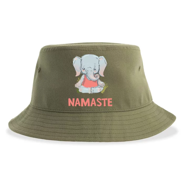 Elephant Yoga Meditation Namaste Gift Sustainable Bucket Hat