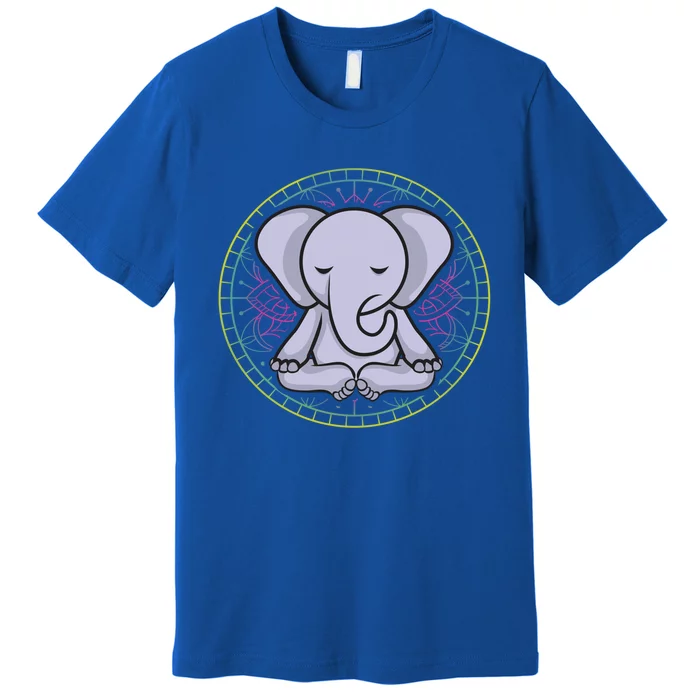 Elephant Yoga Meditation Zen Gift Premium T-Shirt