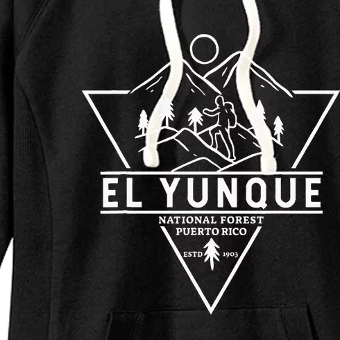 El Yunque National Forest Puerto Rico Badge Women's Fleece Hoodie