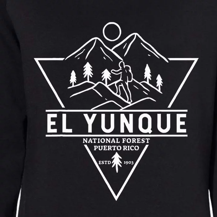 El Yunque National Forest Puerto Rico Badge Womens California Wash Sweatshirt