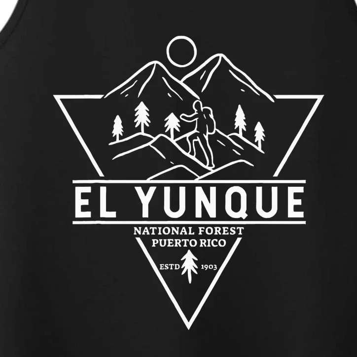 El Yunque National Forest Puerto Rico Badge Performance Tank