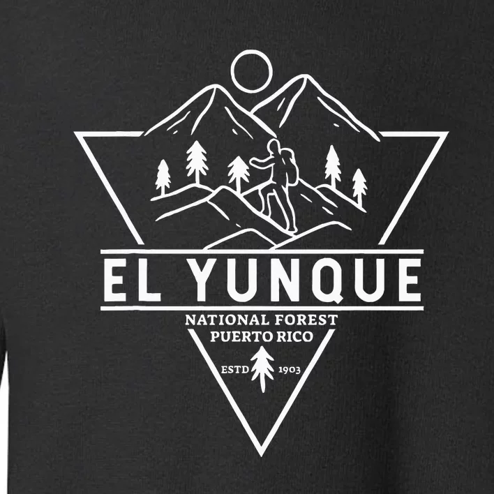 El Yunque National Forest Puerto Rico Badge Toddler Sweatshirt