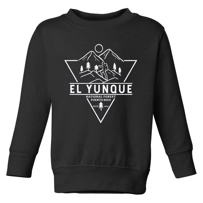 El Yunque National Forest Puerto Rico Badge Toddler Sweatshirt