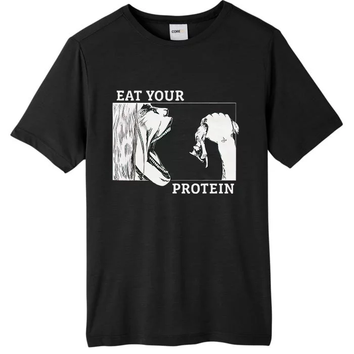 Eat Your Protein A.N.I.M.E Gym Pump Bodybuilding Fitness ChromaSoft Performance T-Shirt