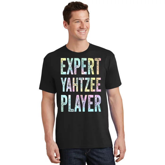 Expert Yahtzee Player Yahtzee Table And Board Ga Tie Dye T-Shirt