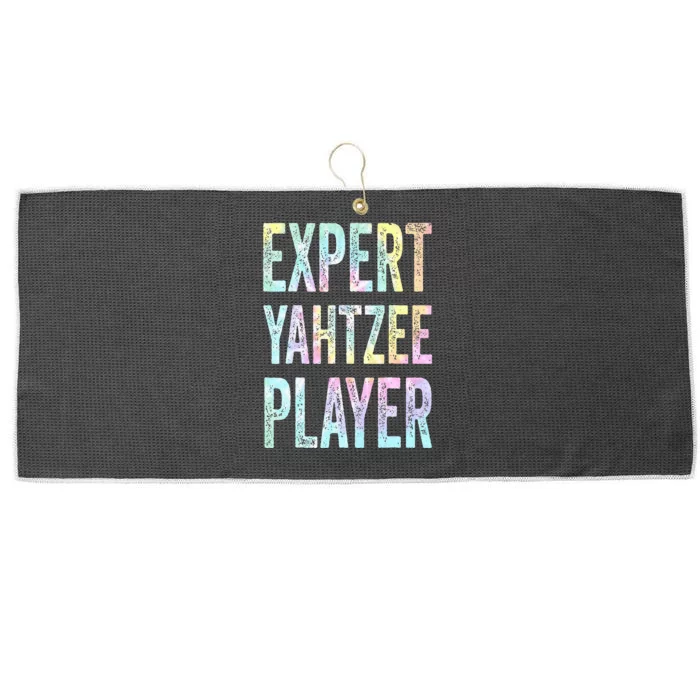 Expert Yahtzee Player Yahtzee Table And Board Ga Tie Dye Large Microfiber Waffle Golf Towel