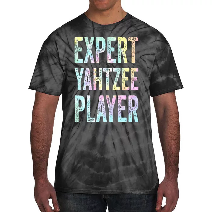 Expert Yahtzee Player Yahtzee Table And Board Ga Tie Dye Tie-Dye T-Shirt