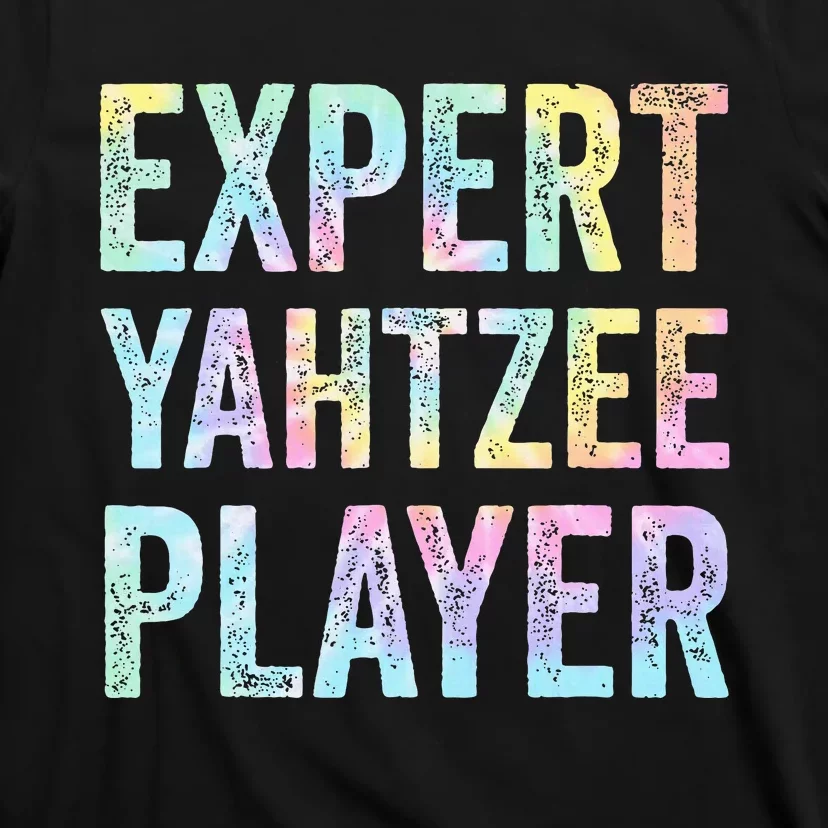 Expert Yahtzee Player Tie Dye T-Shirt