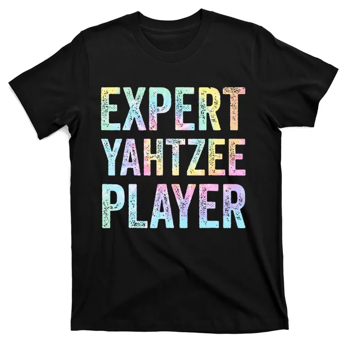 Expert Yahtzee Player Tie Dye T-Shirt