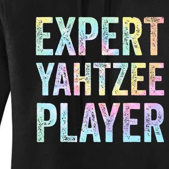 Expert Yahtzee Player Tie Dye Women's Pullover Hoodie