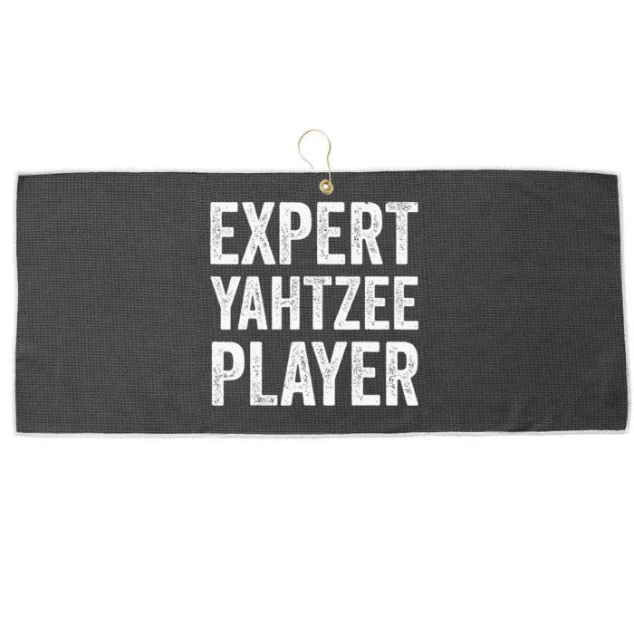 Expert Yahtzee Player Yahtzee Table Top And Board Game Lover Large Microfiber Waffle Golf Towel