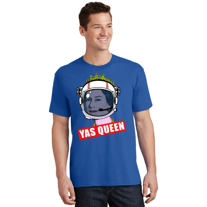 Elizabeth Yas Queen Funny Space Helmet Queen Of England Gift T-Shirt