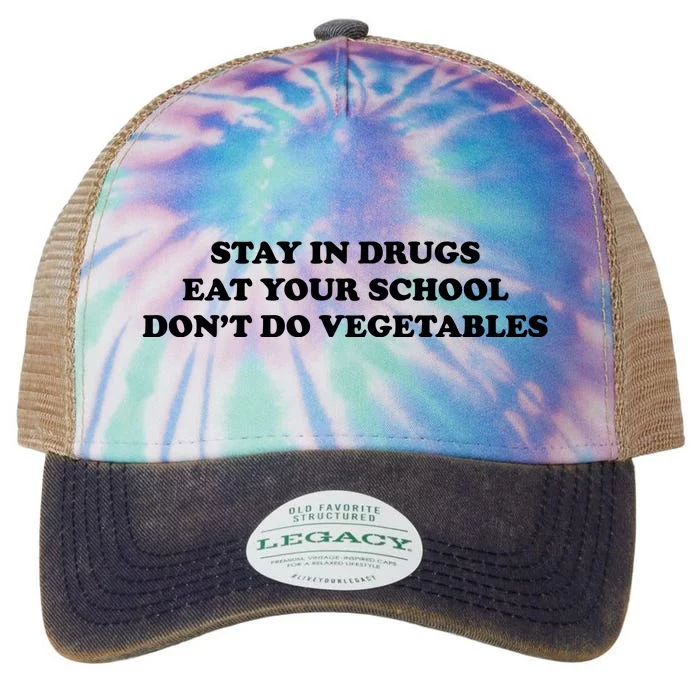 Eat Your School Don't Do Vegetables Legacy Tie Dye Trucker Hat