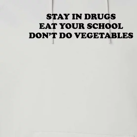 Eat Your School Don't Do Vegetables Performance Fleece Hoodie