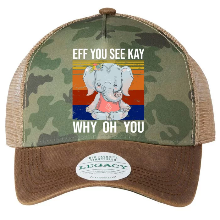 EFF You See Kay Why Oh You Elephant Legacy Tie Dye Trucker Hat