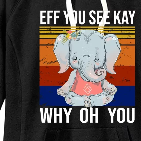 EFF You See Kay Why Oh You Elephant Women's Fleece Hoodie