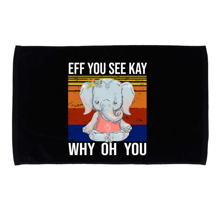 EFF You See Kay Why Oh You Elephant Microfiber Hand Towel