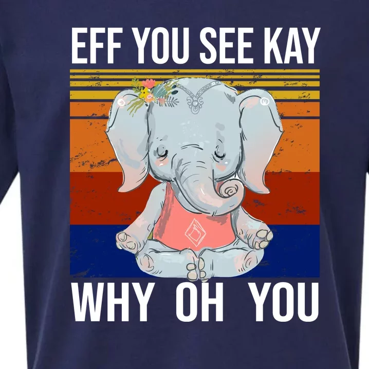 EFF You See Kay Why Oh You Elephant Sueded Cloud Jersey T-Shirt