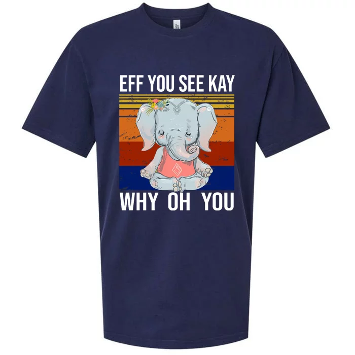 EFF You See Kay Why Oh You Elephant Sueded Cloud Jersey T-Shirt