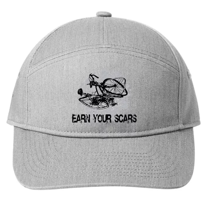 Earn Your Scars T Fun Cycling Jerseys Bike Clothing 7-Panel Snapback Hat