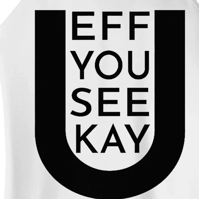 EFF YOU SEE KAY Design Women’s Perfect Tri Rocker Tank