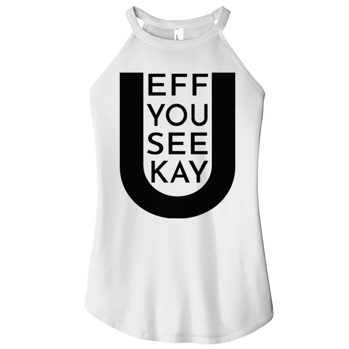 EFF YOU SEE KAY Design Women’s Perfect Tri Rocker Tank