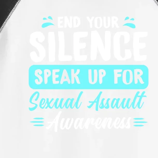 End Your Silence Speak Up For Sexual Assault Awareness Meaningful Gift Toddler Fine Jersey T-Shirt