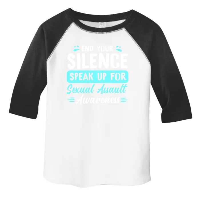 End Your Silence Speak Up For Sexual Assault Awareness Meaningful Gift Toddler Fine Jersey T-Shirt