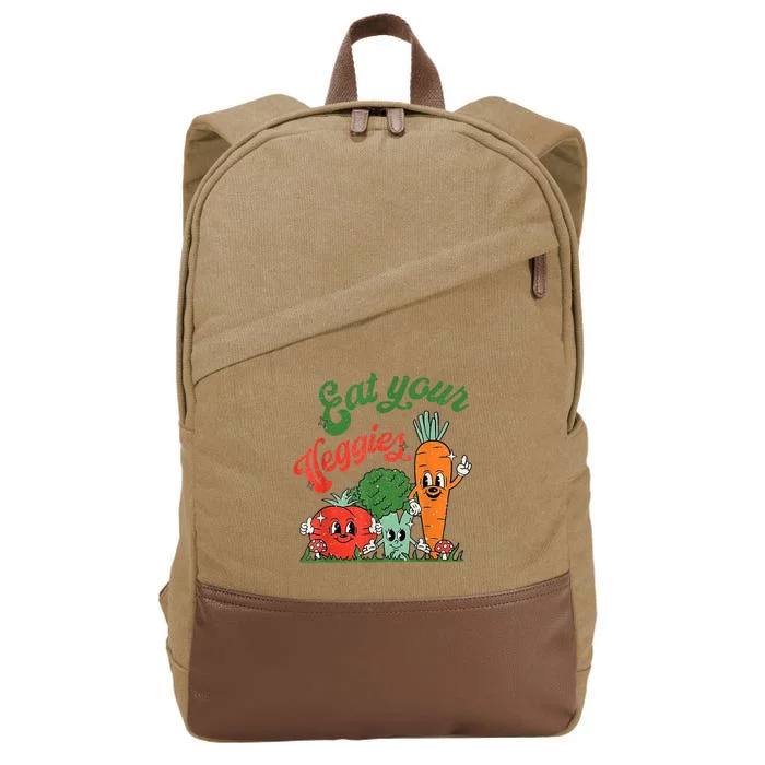 Eat Your Veggies Cotton Canvas Backpack