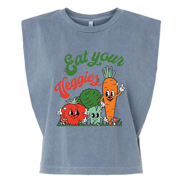 Eat Your Veggies Garment-Dyed Women's Muscle Tee