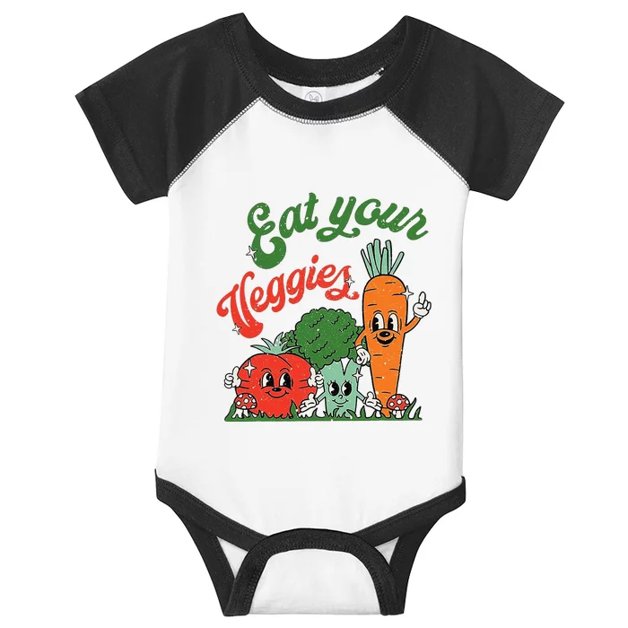 Eat Your Veggies Infant Baby Jersey Bodysuit