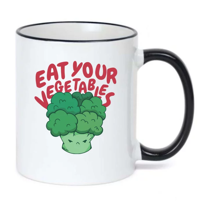 Eat Your Vegetables Black Color Changing Mug