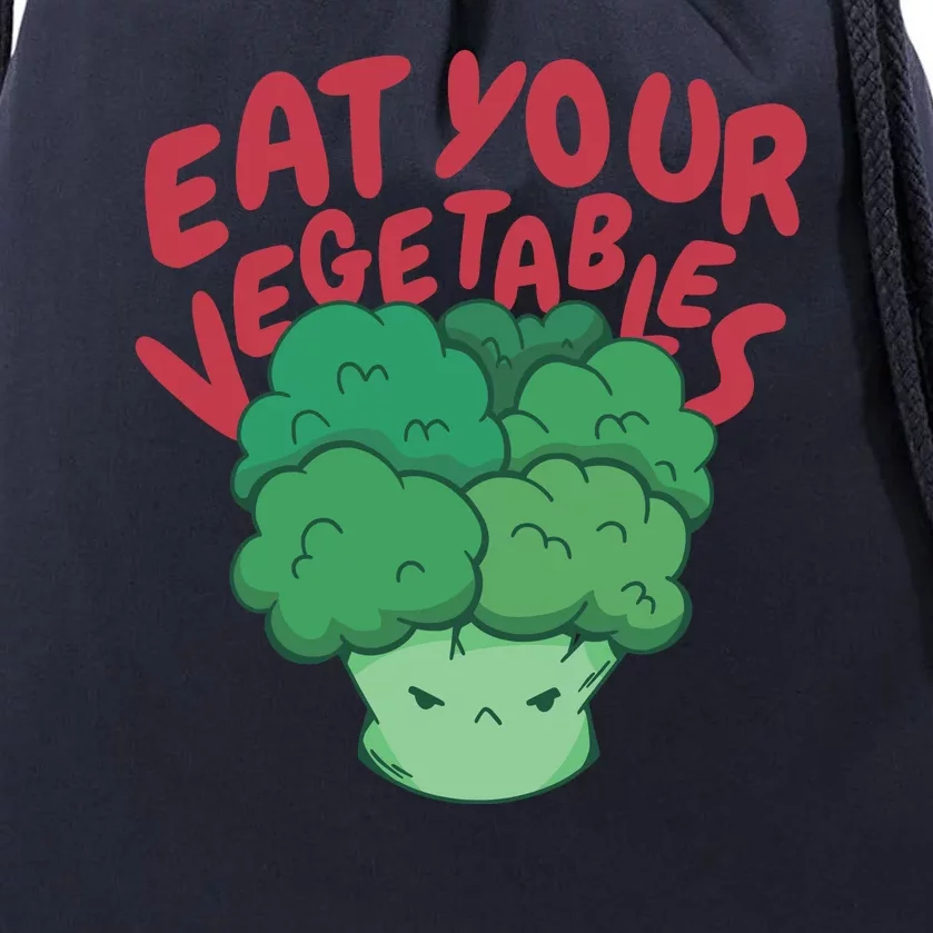 Eat Your Vegetables Drawstring Bag