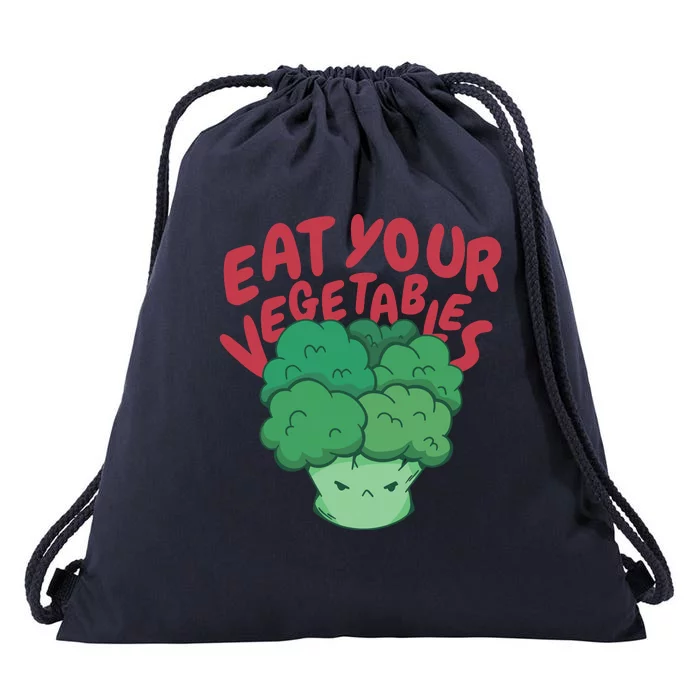 Eat Your Vegetables Drawstring Bag