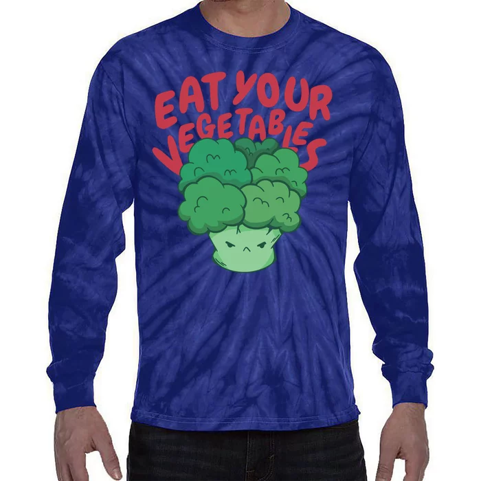 Eat Your Vegetables Tie-Dye Long Sleeve Shirt