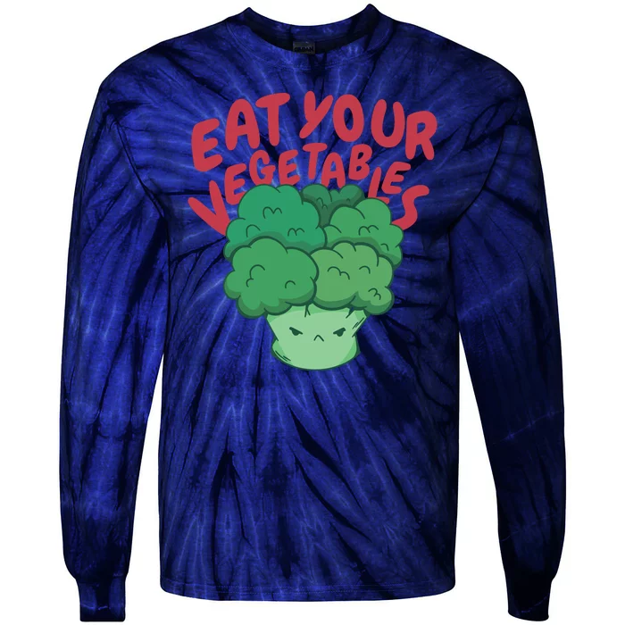 Eat Your Vegetables Tie-Dye Long Sleeve Shirt