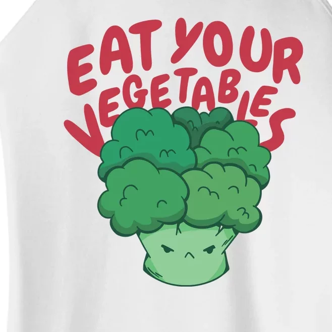 Eat Your Vegetables Women’s Perfect Tri Rocker Tank