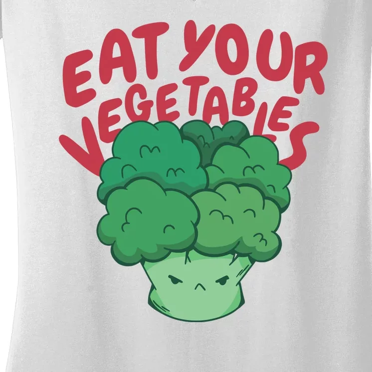 Eat Your Vegetables Women's V-Neck T-Shirt