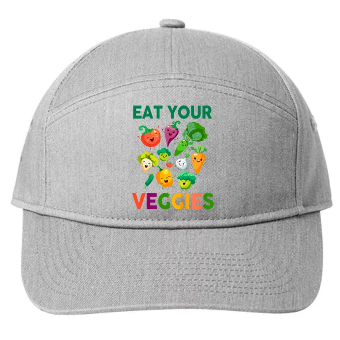 Eat Your Veggies 7-Panel Snapback Hat