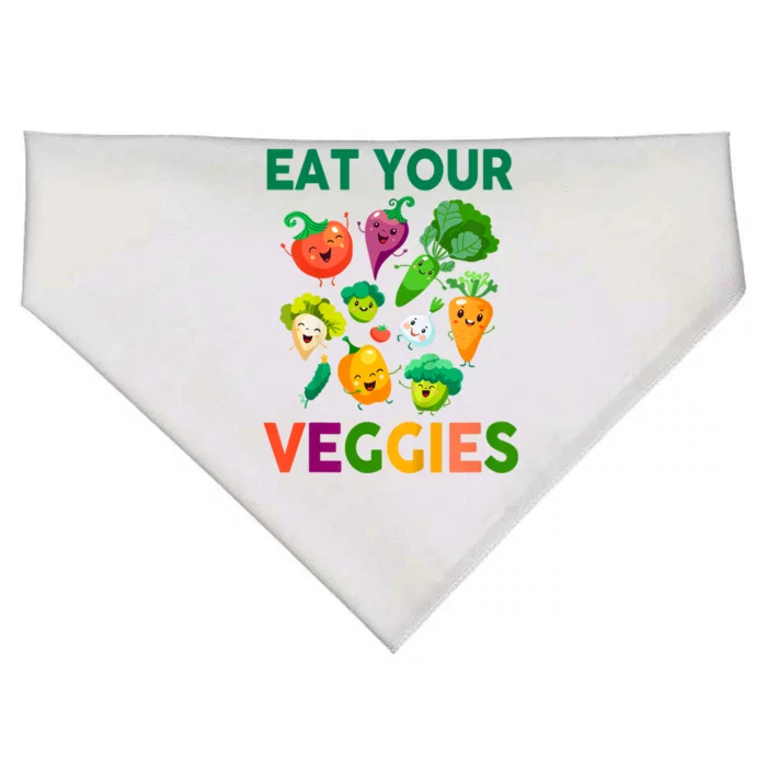 Eat Your Veggies USA-Made Doggie Bandana