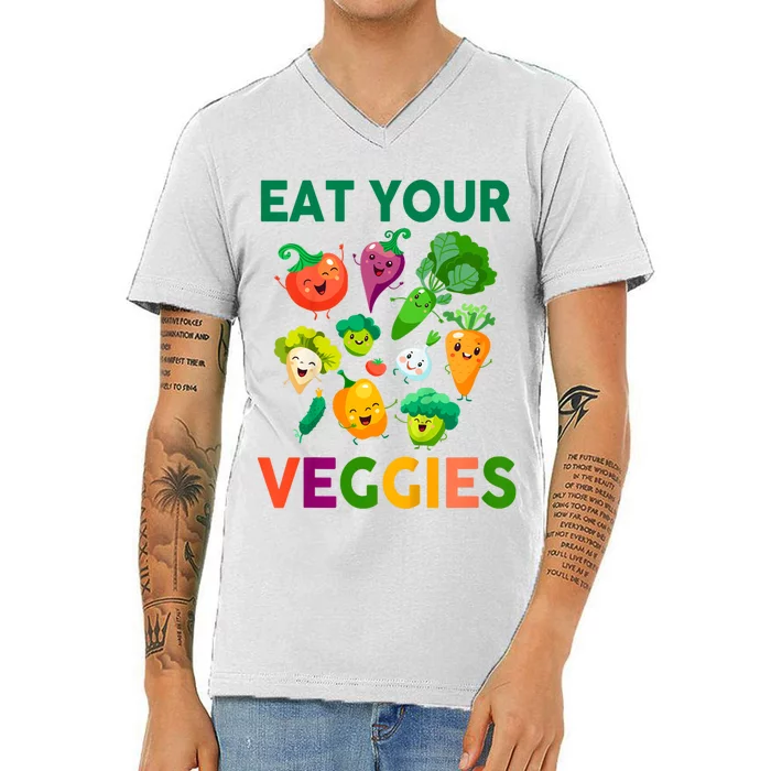 Eat Your Veggies V-Neck T-Shirt